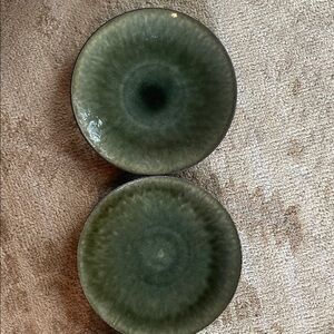 Jars France Samoa Vert Serving Chop Platter Plate set